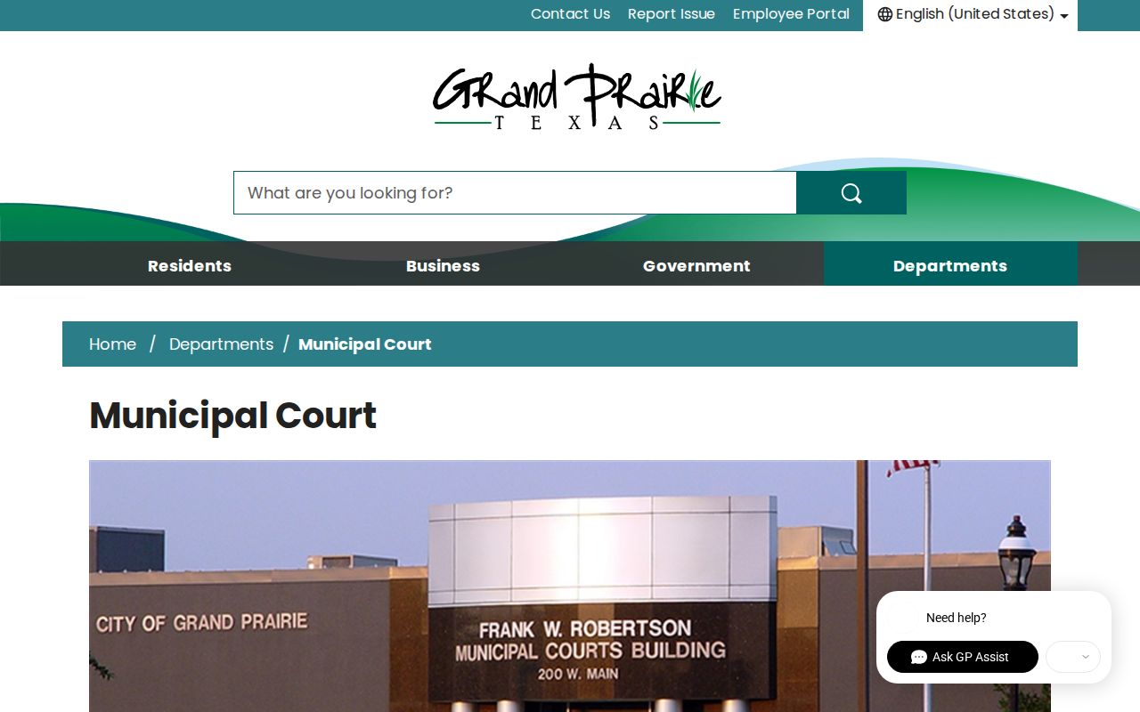 Grand Prairie residents directory municipal court information