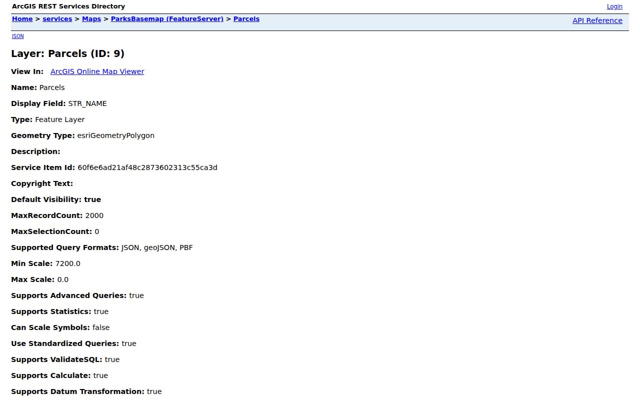 Grand Prairie neighbors parcel GIS lookup fields